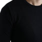 Dolce & Gabbana Elegant Blue Cotton Pullover Sweater