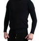 Dolce & Gabbana Elegant Blue Cotton Pullover Sweater