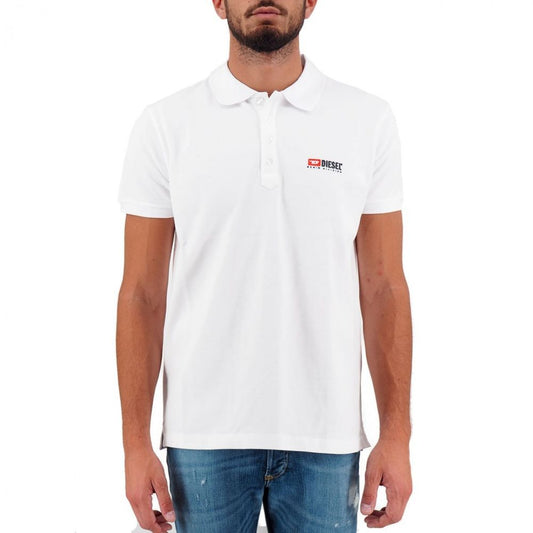 Elegant White Cotton Polo Shirt with Contrasting Logo - SEHABRANDS