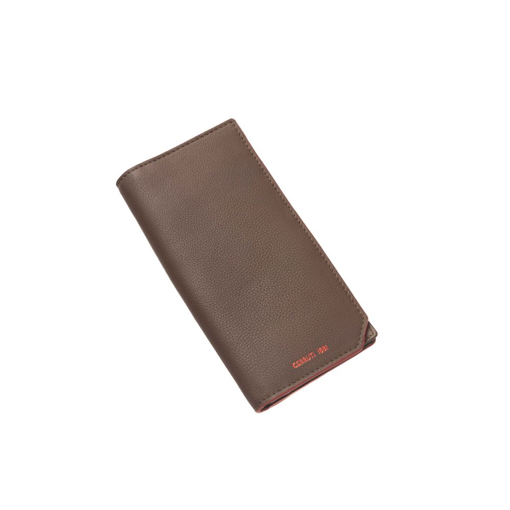 Brown Calf Leather Men Wallet - SEHABRANDS