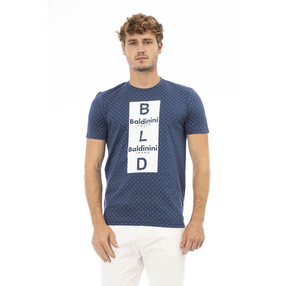 Blue Cotton Men T-Shirt - SEHABRANDS