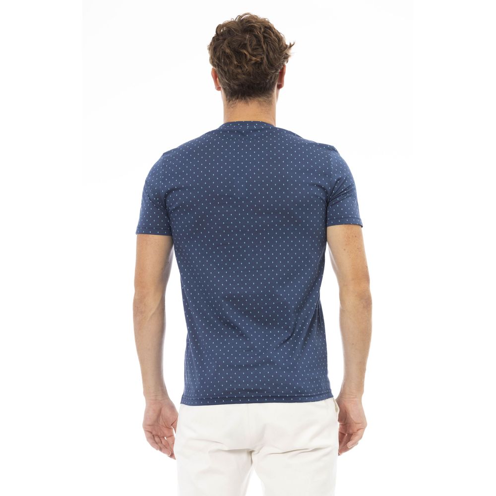 Blue Cotton Men T-Shirt - SEHABRANDS