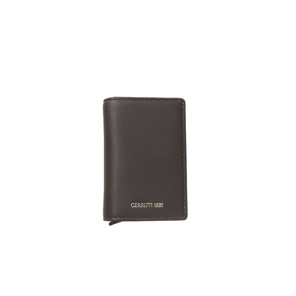 Brown Calf Leather Men Wallet - SEHABRANDS