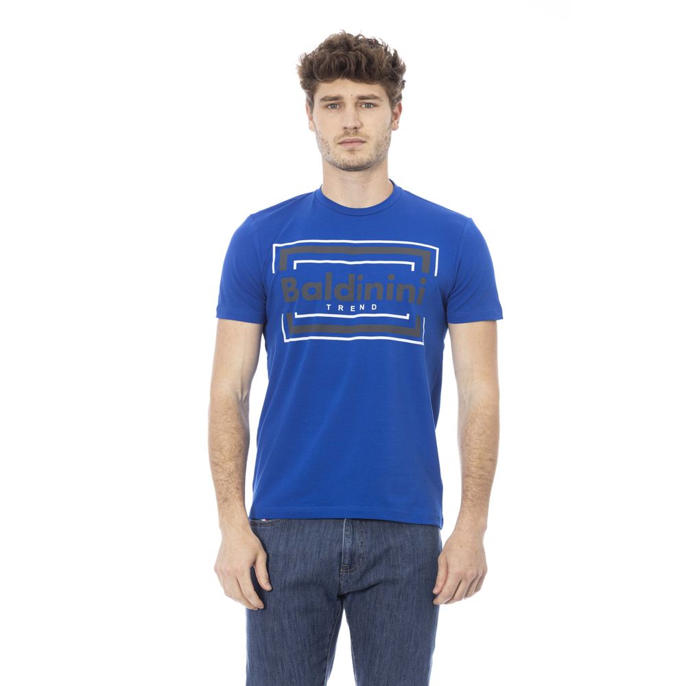 Blue Cotton Men T-Shirt - SEHABRANDS