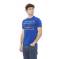 Blue Cotton Men T-Shirt - SEHABRANDS