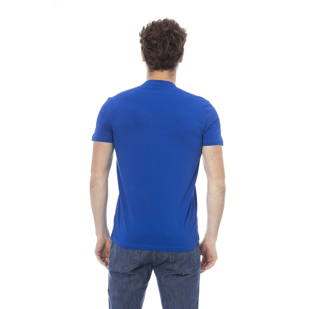 Blue Cotton Men T-Shirt - SEHABRANDS