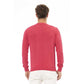 Red Cotton Men Sweater - SEHABRANDS