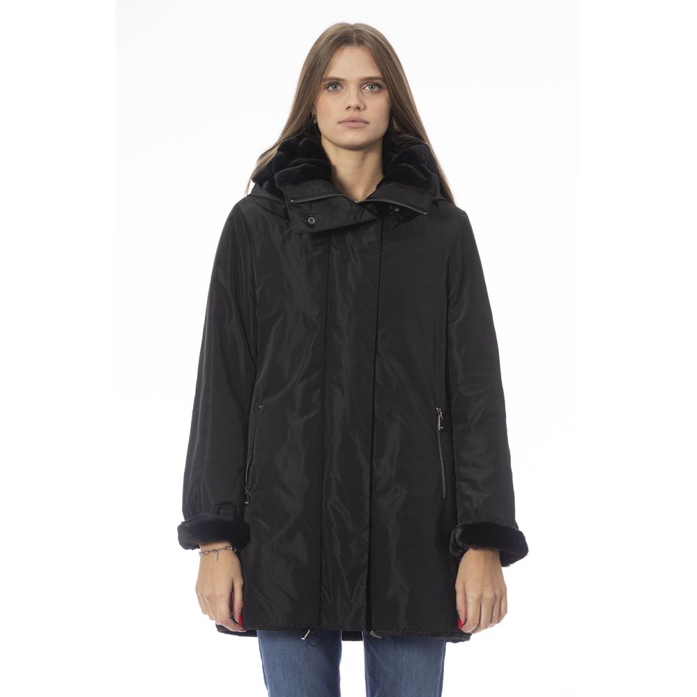 Black Polyester Women Jacket - SEHABRANDS