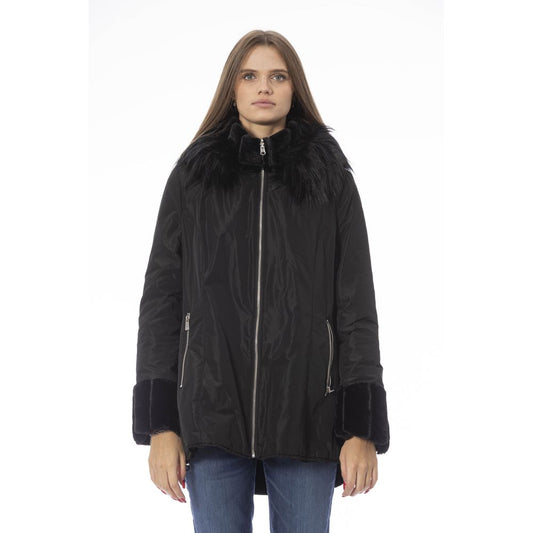 Black Polyester Women Jacket - SEHABRANDS