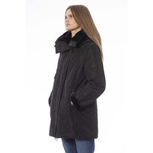 Black Polyester Women Jacket - SEHABRANDS