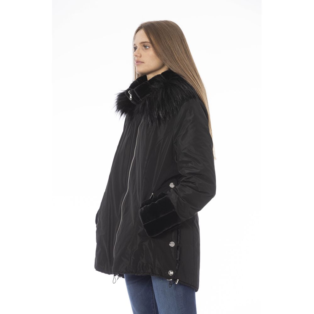 Black Polyester Women Jacket - SEHABRANDS