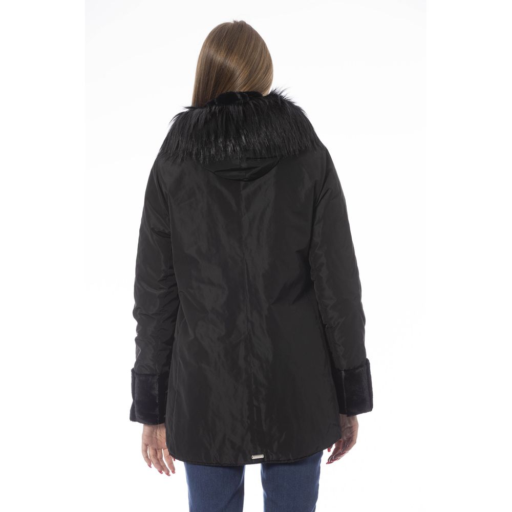 Black Polyester Women Jacket - SEHABRANDS