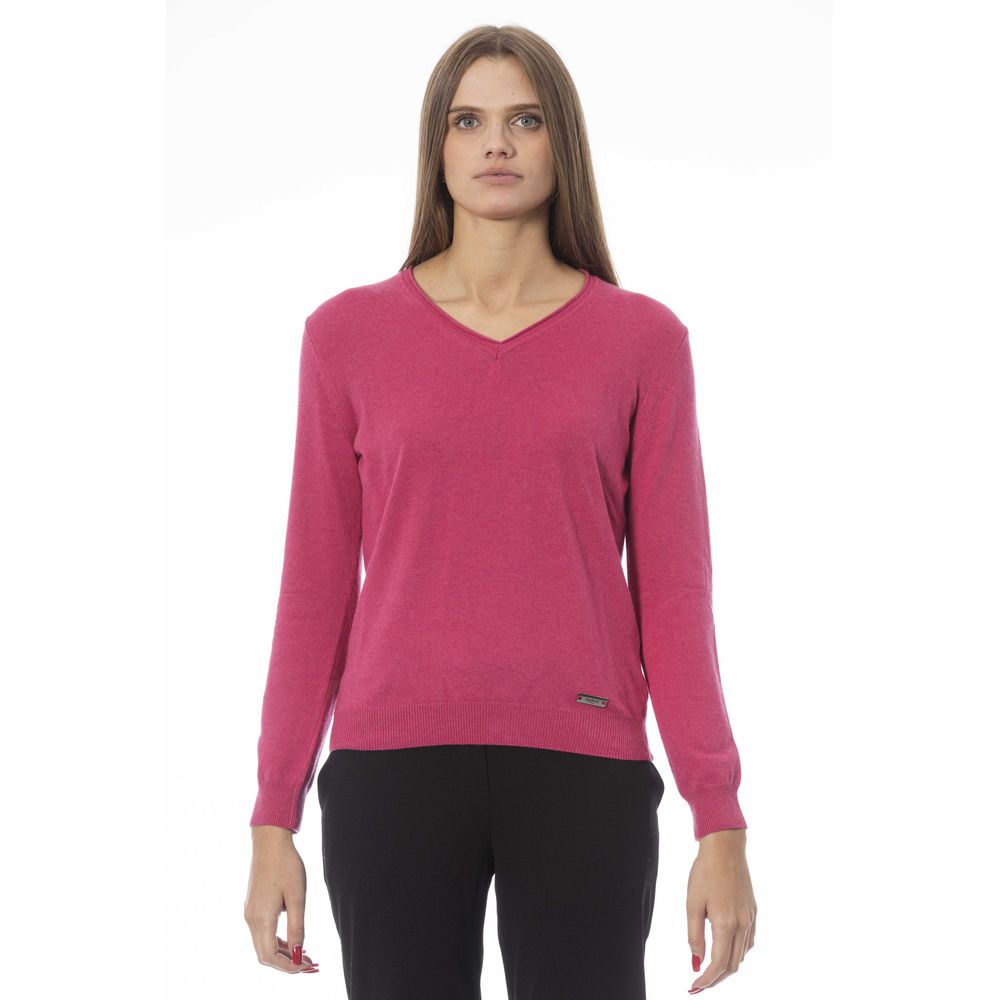 Fuchsia Cashmere Women Sweater - SEHABRANDS