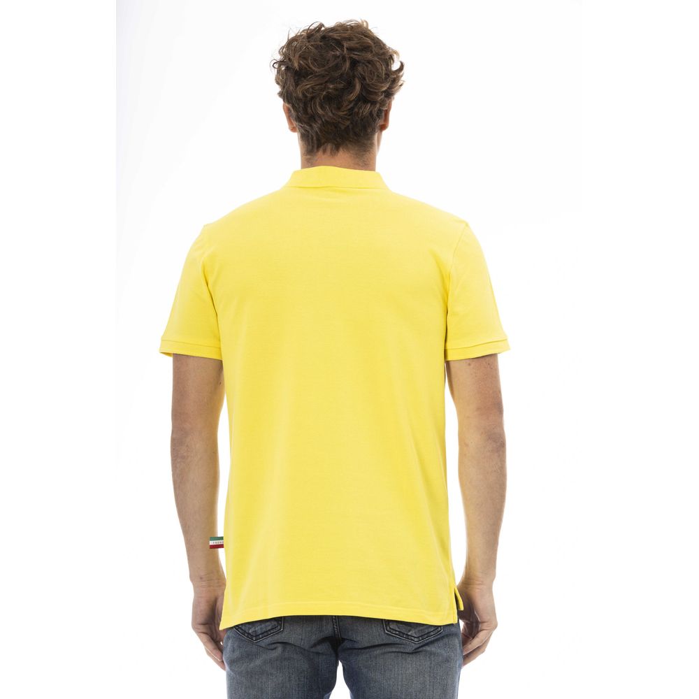 Yellow Cotton Men Polo - SEHABRANDS