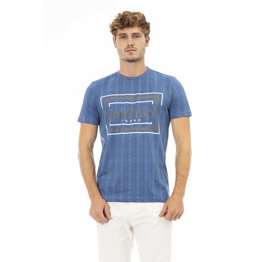 Blue Cotton Men T-Shirt - SEHABRANDS