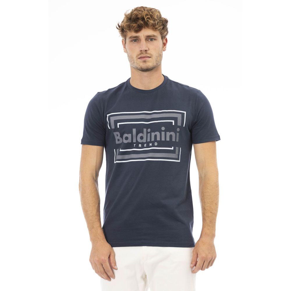 Blue Cotton Men T-Shirt - SEHABRANDS