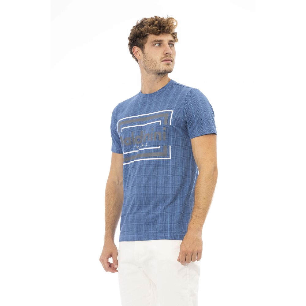 Blue Cotton Men T-Shirt - SEHABRANDS