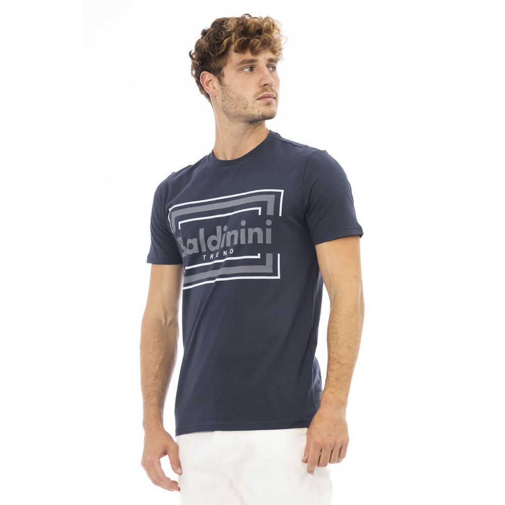 Blue Cotton Men T-Shirt - SEHABRANDS