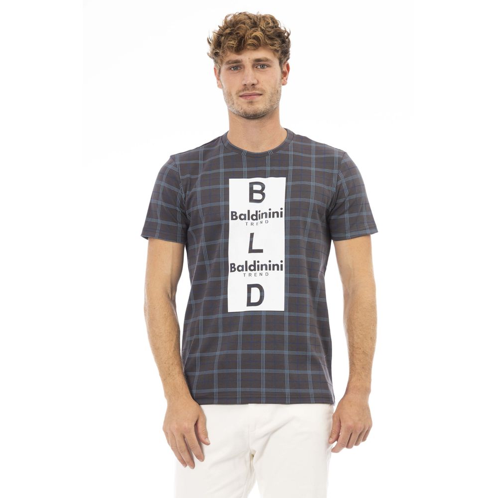 Gray Cotton Men T-Shirt - SEHABRANDS