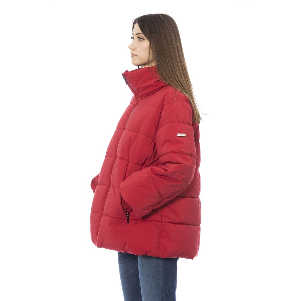 Red Polyamide Women Jacket - SEHABRANDS