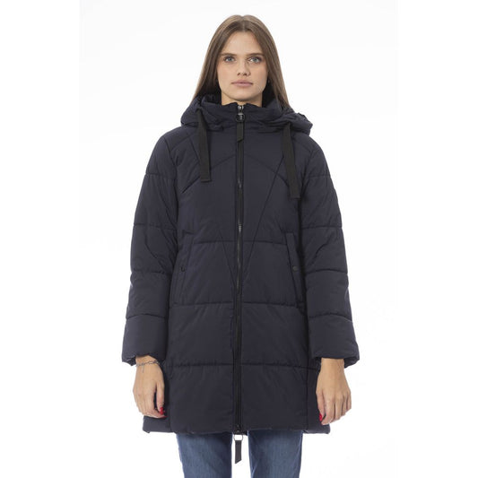 Blue Polyester Women Jacket - SEHABRANDS