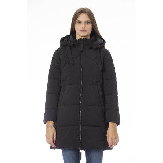 Black Polyester Women Jacket - SEHABRANDS