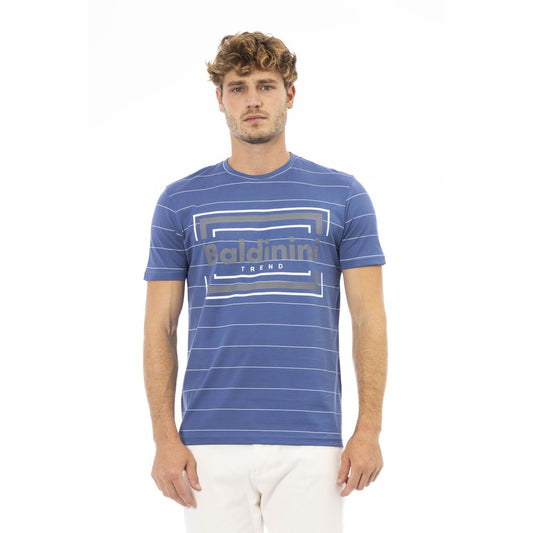 Blue Cotton Men T-Shirt - SEHABRANDS