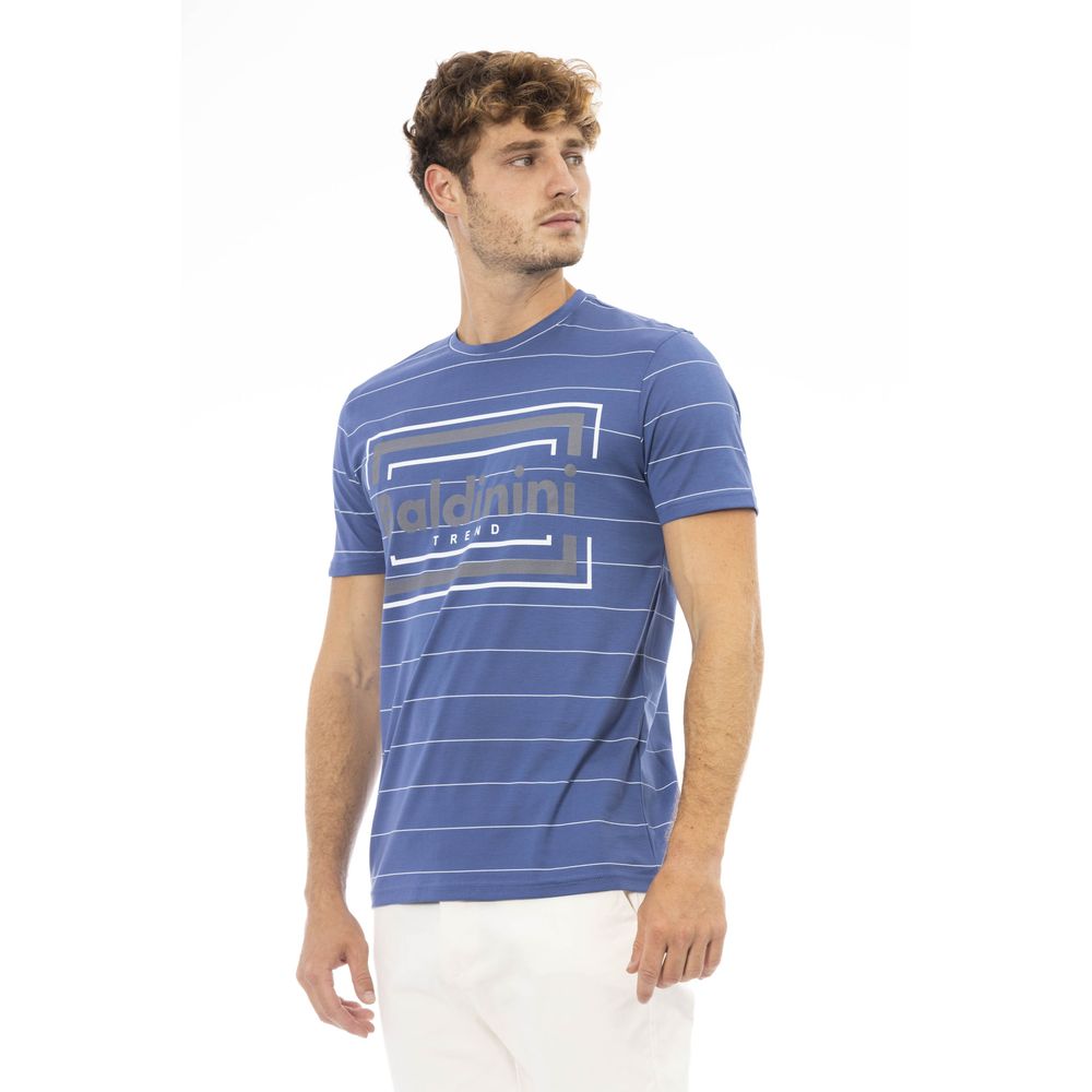 Blue Cotton Men T-Shirt - SEHABRANDS