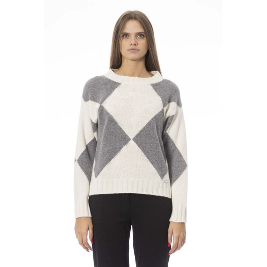 Gray Wool Women Sweater - SEHABRANDS