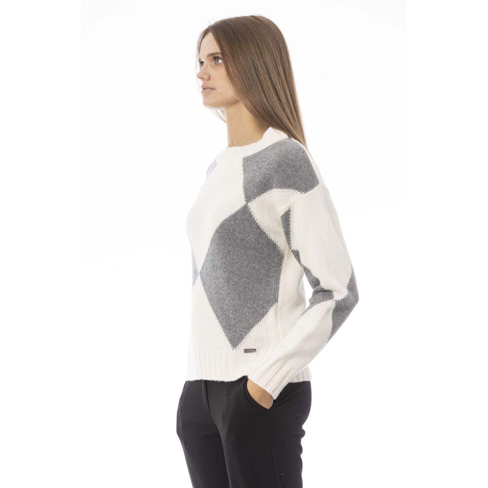 Gray Wool Women Sweater - SEHABRANDS