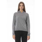 Gray Wool Women Sweater - SEHABRANDS