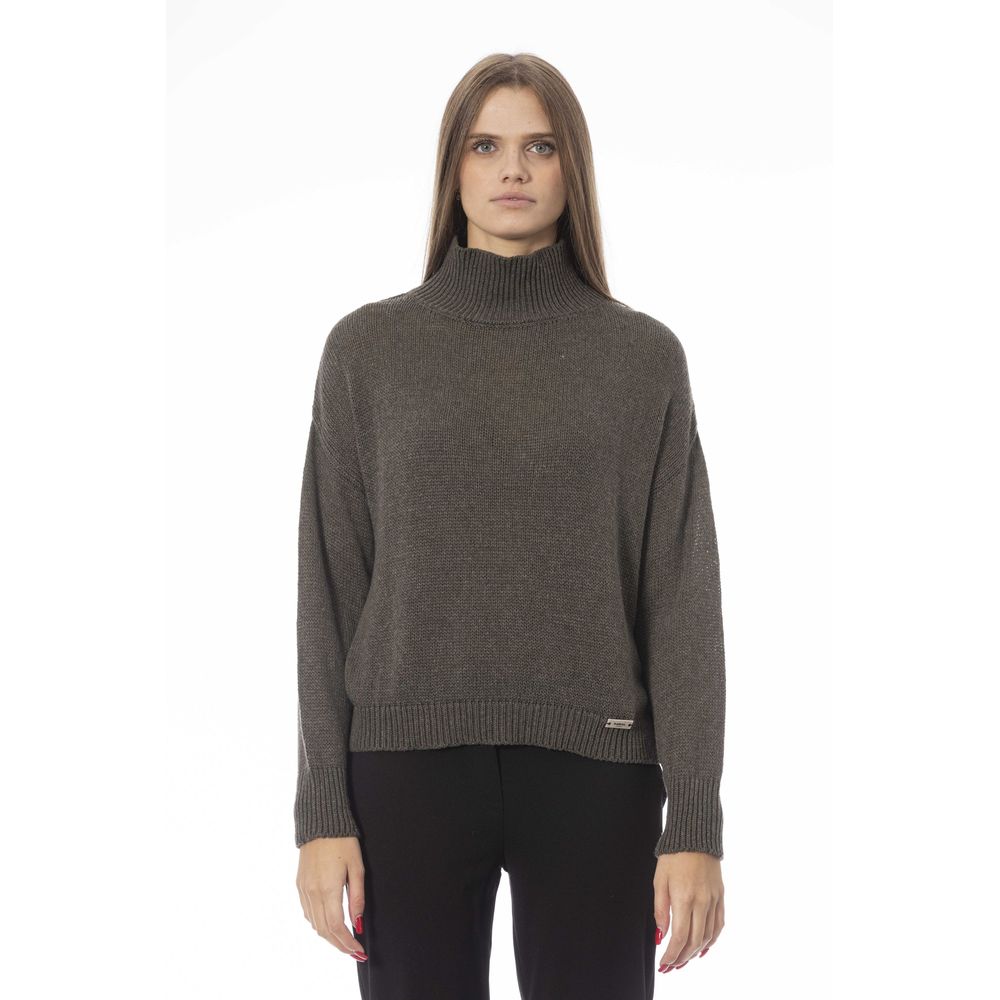 Green Wool Women Sweater - SEHABRANDS