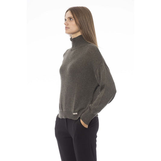 Green Wool Women Sweater - SEHABRANDS