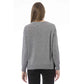 Gray Viscose Women Sweater - SEHABRANDS