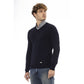 Blue Wool Men Sweater - SEHABRANDS