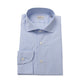 Light Blue Cotton Men Shirt - SEHABRANDS