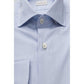 Light Blue Cotton Men Shirt - SEHABRANDS