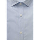 Light Blue Cotton Men Shirt - SEHABRANDS