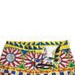 Dolce & Gabbana Multicolor Print Bermuda Shorts