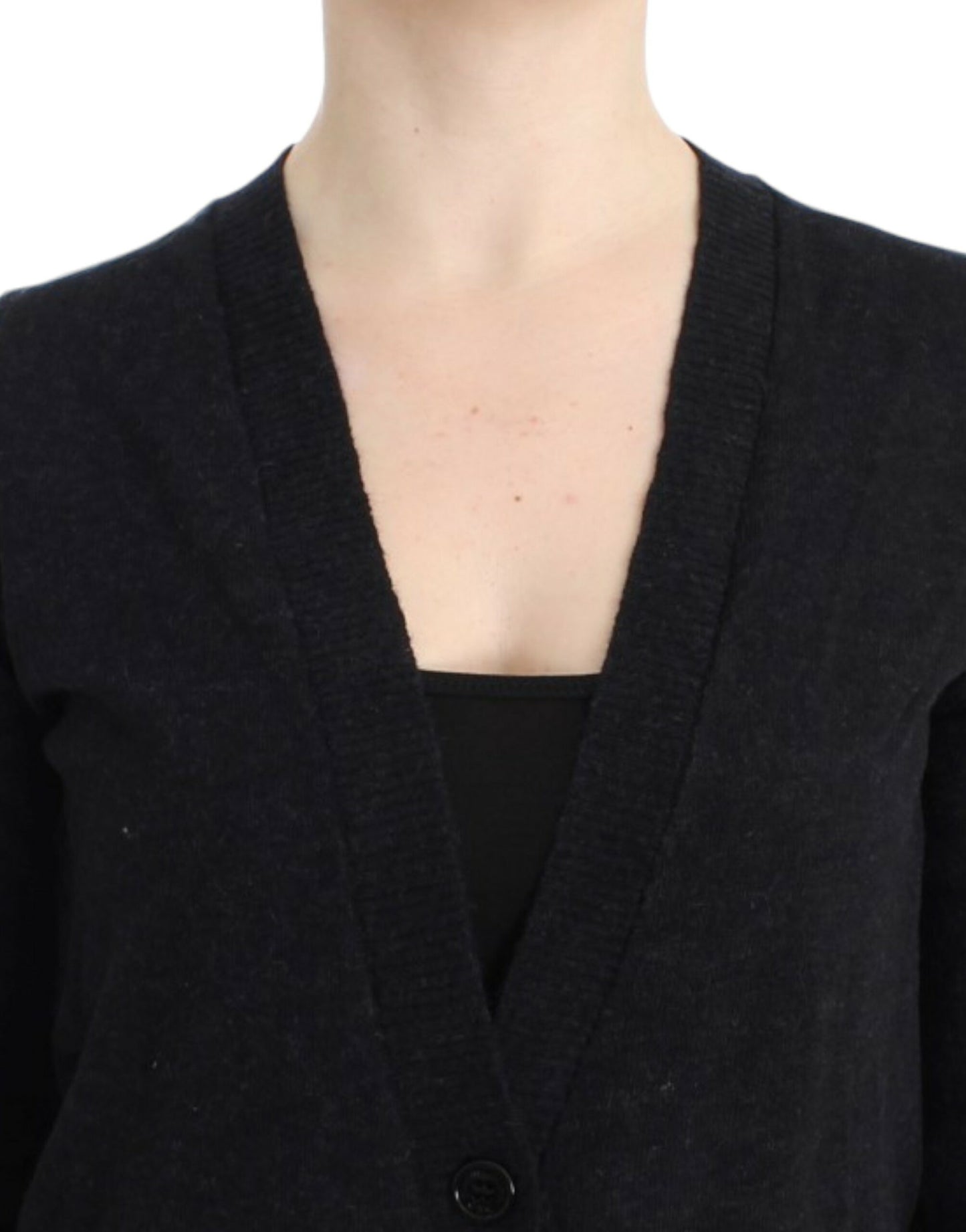 Elegant Deep V-neck Lightweight Cardigan - SEHABRANDS