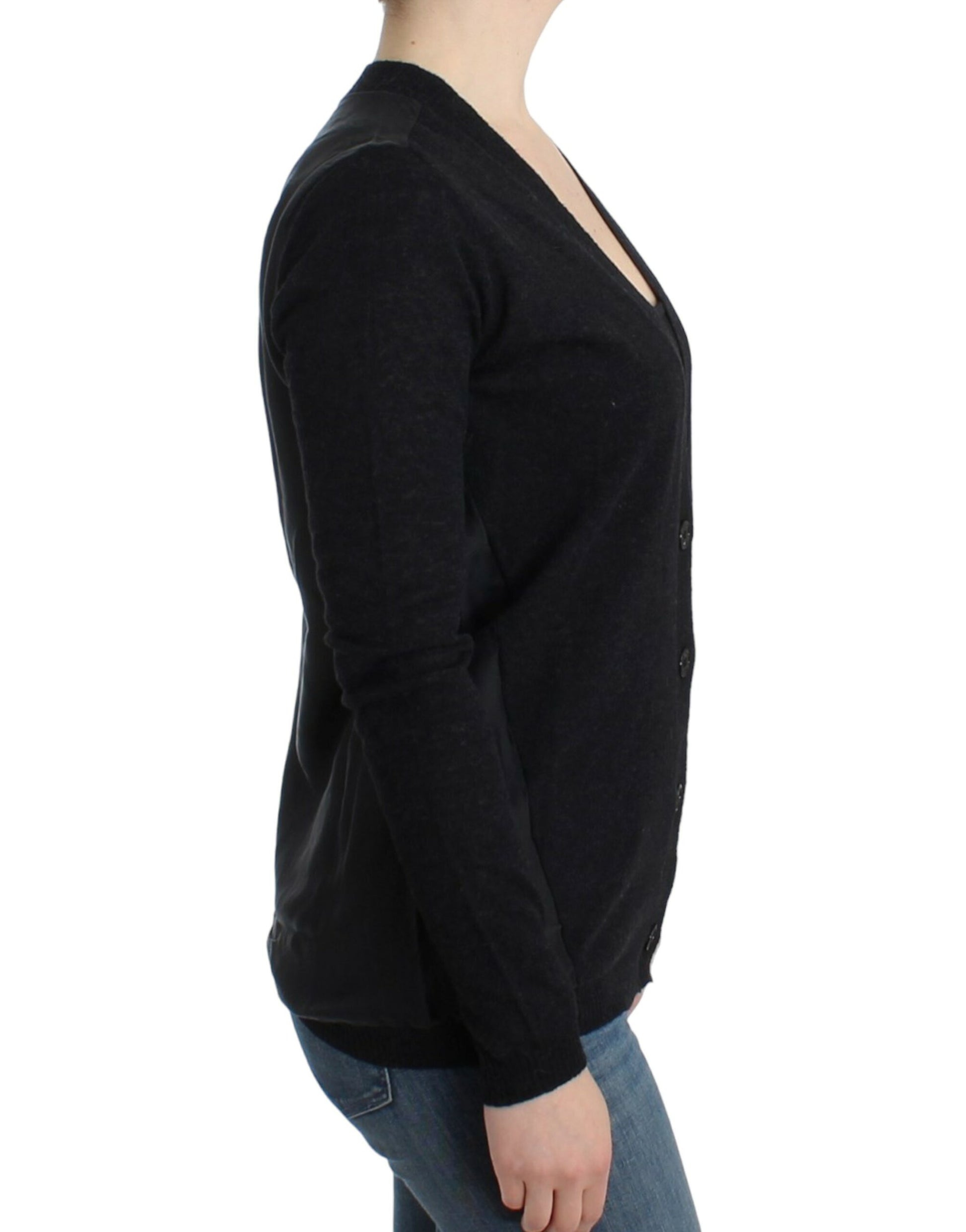 Elegant Deep V-neck Lightweight Cardigan - SEHABRANDS