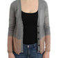 Elegant Gray Acrylic & Wool Cardigan - SEHABRANDS