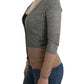 Elegant Gray Acrylic & Wool Cardigan - SEHABRANDS