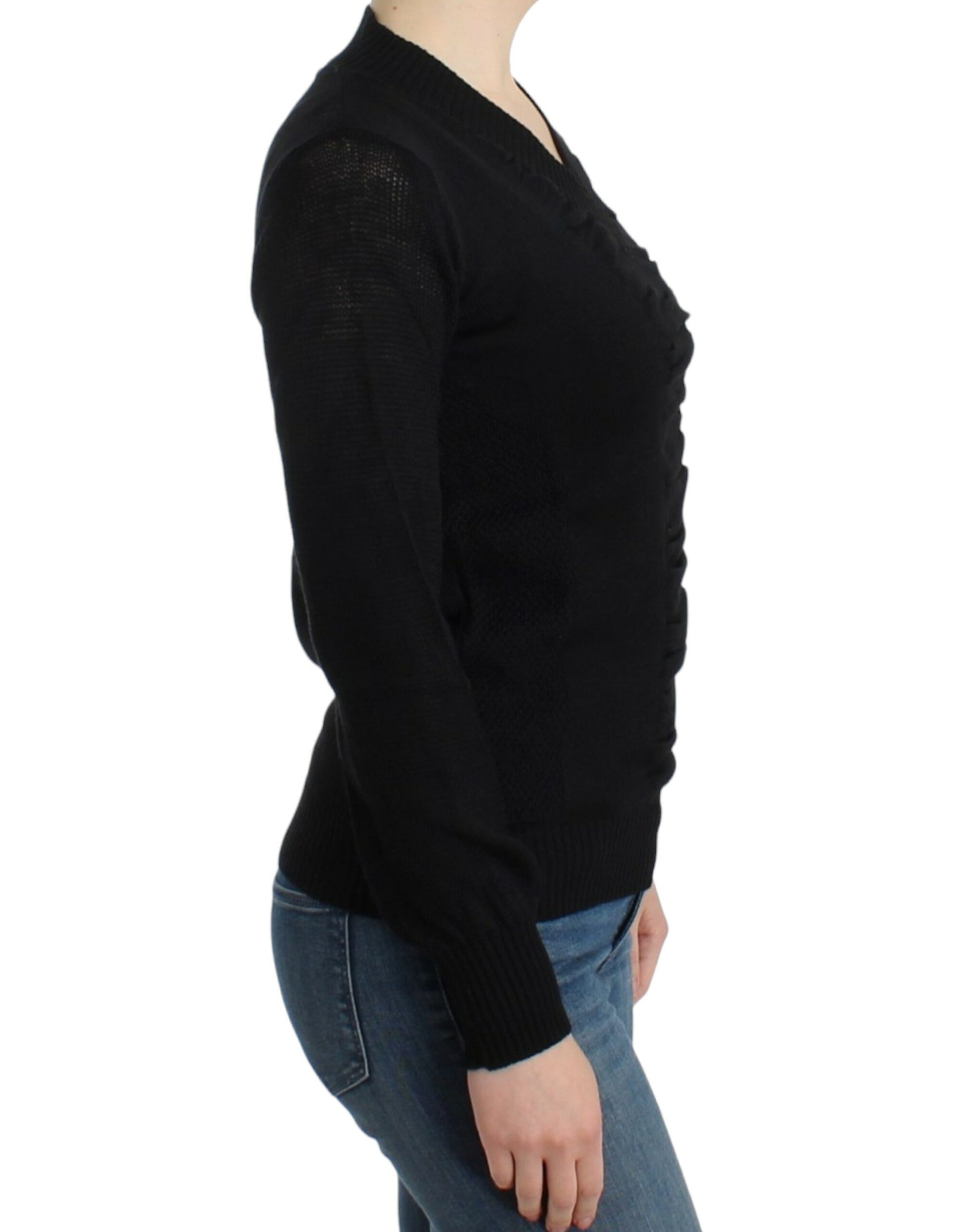 Elegant V-Neck Lightweight Sweater - SEHABRANDS