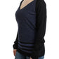 Striped V-Neck Luxury Sweater - SEHABRANDS