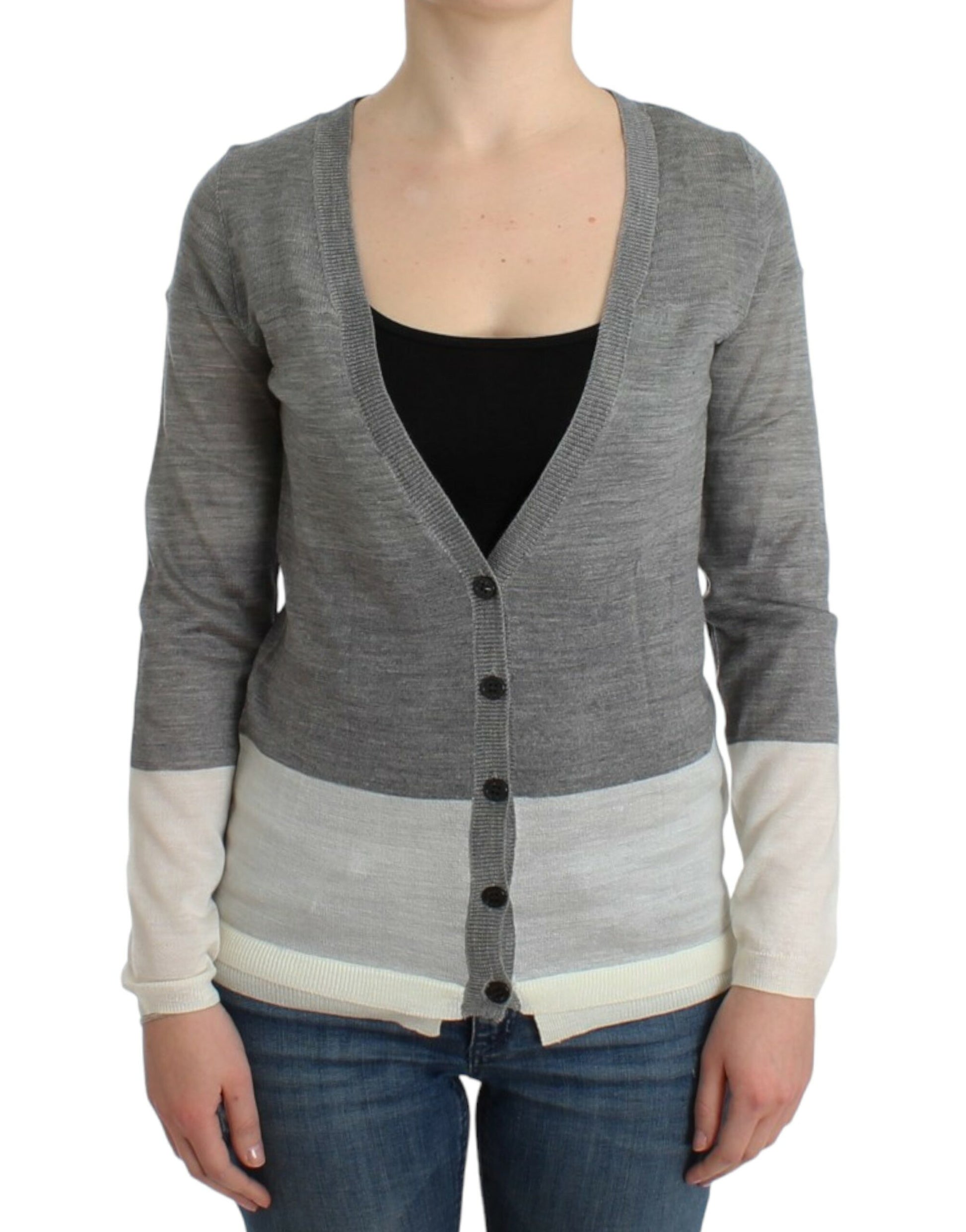 Chic Gray Lightweight Cardigan - SEHABRANDS