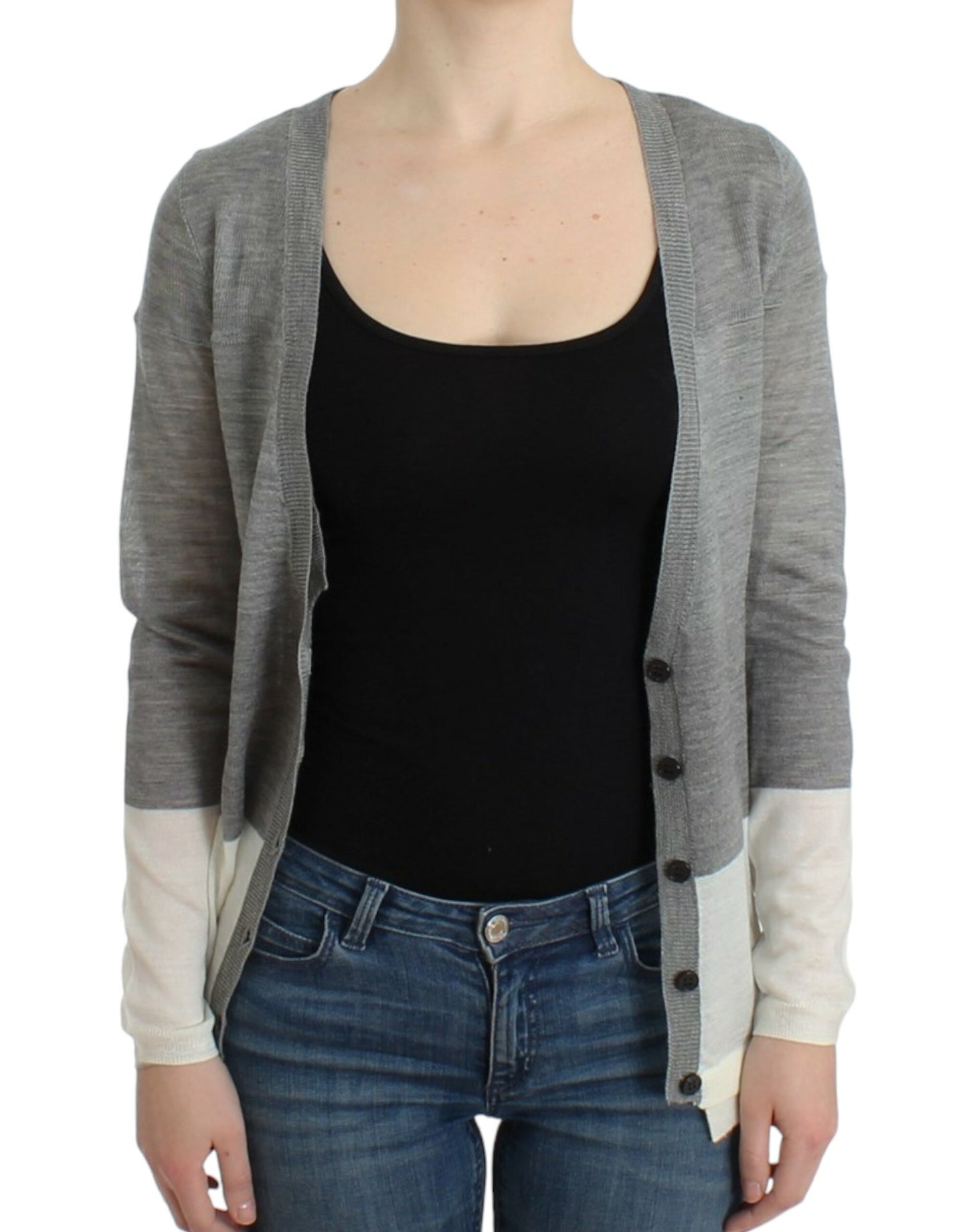 Chic Gray Lightweight Cardigan - SEHABRANDS