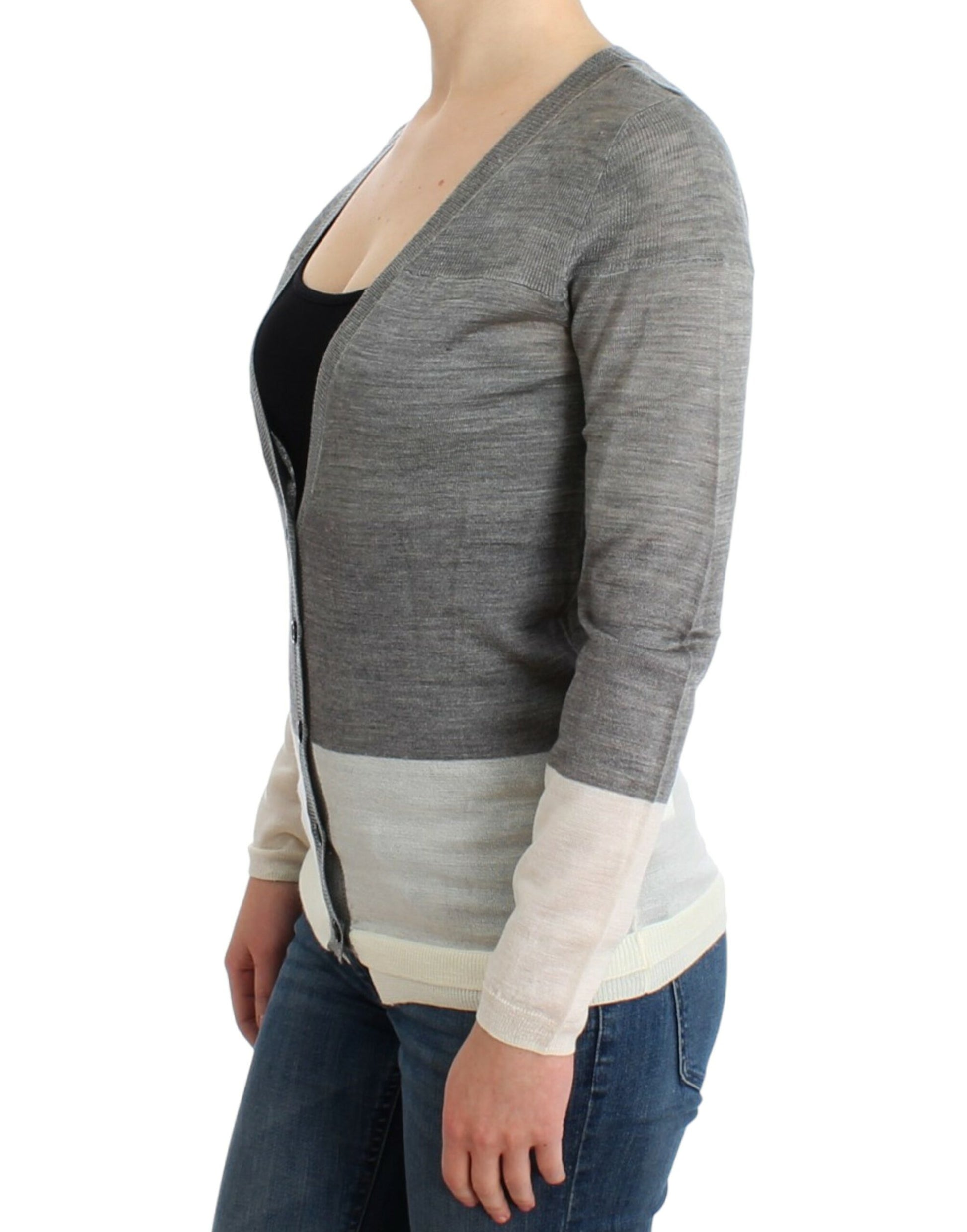 Chic Gray Lightweight Cardigan - SEHABRANDS