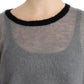 Chic Asymmetric Embellished Knit Sweater - SEHABRANDS