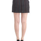 Chic Wool Blend Mini Skirt in Gray - SEHABRANDS